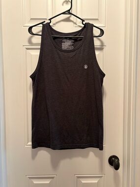 Men’s Volcom Solid Dark Heather Tank Top, Size S